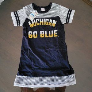 University of Michigan NWT cotton/sequin dress size 6-6x